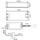 Блок питания LED STANDARD PLUS 33W 12VDC, черный провод 6 м, разветвитель 6 гнезд арт.U12-033-SP-2C0-4W6 - 33