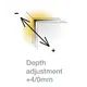 Толкатель PushOpen с магнитом врезной длинный (серый) арт.915-7186-380-00 - 10