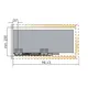 Выдвижной ящик с тонкой стенкой Titus Tekform slimline DW182 450 мм, цвет белый. Арт: 655-8H45-150-00 - 22