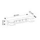 Светильник LED KLIPS металлический 0,25W 12VDC красный LED3528, провод 2 м арт.KLIPS-M-3528-CZ-01 - 34