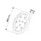 Комплект светильник LED ORBIT (3 шт. +  блок питания) 14W 4000К, алюминий арт.ZORBIT-3P-AL.-NU-V0W - 19