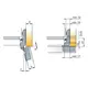Петля мебельная Titus B-Type для шкафа с холодильником 100/45/0 мм. Арт: 248-0R09-050-00 - 32