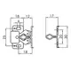 Защелка мебельная Metalimpex с роликами оцинкованная. Арт: 04.0933S.40 - 10