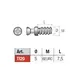 Дюбель d5х7,5 мм M6euro, цинк арт.TI20ZZ - 4