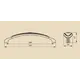 Ручка скоба для мебели Sagittario FS-138 128, 128 мм, олово старое/белый (ТЗ). - 28