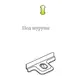 Монтажная планка петли Titus B-Type F0 мм под шурупы. Арт: 244-0L29-050-N1 - 108