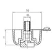 Опора регулируемая D50 x 17 мм, арт.310.1700.03 - 3