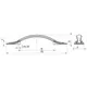 Ручка скоба для мебели Sagittario FS-141 096, 96 мм, олово старое (ТЗ). - 32