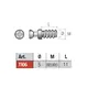Дюбель d5х11 мм M6euro, цинк арт.TI06ZZ - 3