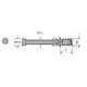 Дюбель мебельный Titus System 5 Combi 5x34 мм арт.009435-885-300 - 3