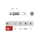 Дюбель d5х7,5 мм M6euro, замак без покрытия арт.TI18ZL - 2