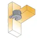Эксцентрик мебельный полкодержатель Titus System 6 Quickfit-Expando Wedgefix для плиты 16 мм коричневый. Арт: 006473-831-001 - 90