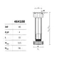 Ножка-опора регулируемая 96 мм Kum-Plast арт.464100 - 1