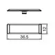 Крышка на петлю Titus T-type TeraBlack 110/0 мм арт.728-1286-956-00 - 2