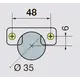 Петля B-type i3 с доводчиком Glissando 110/48/15 мм арт.242-0980-054-00 - 2
