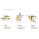 Петля 120/45/9 T-type Glissando с доводчиком установка без инструментов PressTo арт.701-0CT6-054 - 11