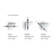 Петля T-type TeraBlack Glissando с доводчиком 110/45/0 мм и cистемой ускоренной сборки Easy-fix арт.701-0AT4-956-00 - 7