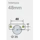 Петля T-type 110/48/9 мм Touch Opening с cистемой Easy-fix арт.704-0697-054-00 - 3