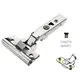 Петля мебельная Titus T-Type Glissando 90 градусов с доводчиком 110/48/0 мм и cистемой ускоренной сборки Easy-fix арт.701-0AS4-054-00