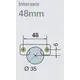 Петля мебельная Titus T-Type Glissando 90 градусов с доводчиком 110/48/0 мм и cистемой ускоренной сборки Easy-fix арт.701-0AS4-054-00 - 5