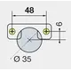 Петля T-type 110/48/0 мм Touch Opening арт.704-0672-054-00 - 4