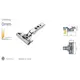 Петля мебельная Titus T-Type Glissando с доводчиком 90 градусов 110/45/0 мм и cистемой ускоренной сборки Easy-fix арт.701-0AT4-054-00 - 3