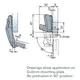 Петля T-type TeraBlack 170/45/0 арт.702-0EK0-956-00 - 4
