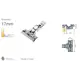 Петля мебельная Titus T-Type Glissando 90 градусов с доводчиком и винтами 110/45/9 мм. арт.701-0CT2-650-00 - 3