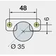 Петля T-type 110/48/5 мм Touch Opening с cистемой Easy-fix арт.704-0604-054-00 - 3