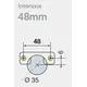 Петля T-type 110/48/9 мм Touch Opening арт.704-0674-054-00 - 3