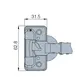 Петля мебельная Titus S-Type-i 90 градусов 110/45/9 мм. арт.954-0230-050-ST - 6
