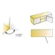 Петля T-type Glissando с доводчиком 120/45/0 мм для машинной установки арт.701-0UT1-054-00 - 2