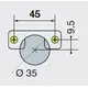 Петля B-type i3 с доводчиком Glissando угловая 30 110/45/9 мм арт.242-0924-650-00 - 2