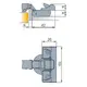 Петля B-type i3 с доводчиком Glissando угловая 45 110/45/18 мм арт.242-0H48-650-00 - 5