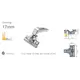Петля мебельная Titus T-Type Glissando для фальшпанели с доводчиком 110/48/17 мм и cистемой ускоренной сборки Easy-fix Арт: 701-0D32-650-00 - 3