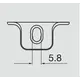 Монтажная планка петли Titus S-type F0 мм. Арт: 244-1136-050-N1 - 5