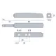 Корпус для толкателя PushOpen длинного (черный) арт.915-7193-390-00 - 1