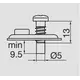 244-0260-050-00 Монтажная планка S-type F3 мм с винтами 6,3х13 мм - 1