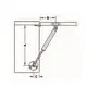 312-2080-861 Подъемный механизм фасада 80N (газлифт), цвет серый, 275 мм - 2