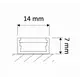 PROFIL-LINEM-TR-1M-W Профиль для LED ленты PROFIL LINE MINI 1 м, алюм, прозрачный рассеиватель - 1