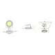 ZQN-SDx1-BZ-V2-0S Комплект светодиодной подсветки (врезной круглый светильник без кольца) Арт.1793 - 1