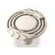 Ручка-кнопка FB-055 000 серебро прованс/9003 белый матовый (ТЗ)