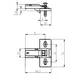244-0955-650-MS Монтажная планка петли S-type F4 мм с дюбелем (для петли 248-0951-650) - 1
