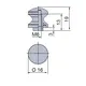 981-4857-250 Ручка-кнопка Мини 16 для замка Push Lock Mini, никель матовый (B2020135) - 1