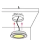 ZQN-SDx1-BZ-V2-0S Комплект светодиодной подсветки (врезной круглый светильник без кольца) Арт.1793 - 1