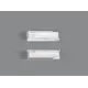 5015.11.20171 Левый фиксатор рамки для закрывания выреза сифона Banio Ninka, светло-серый