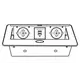 KOMB-BI-2DE-USB-M1W Удлинитель KOMBIBOX 2xSchuco(розетка) 2хUSB белый, провод 3 м - 2