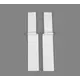5011.12.20071 Правая сторона рамки для закрывания выреза сифона Banio Ninka, белый - 1